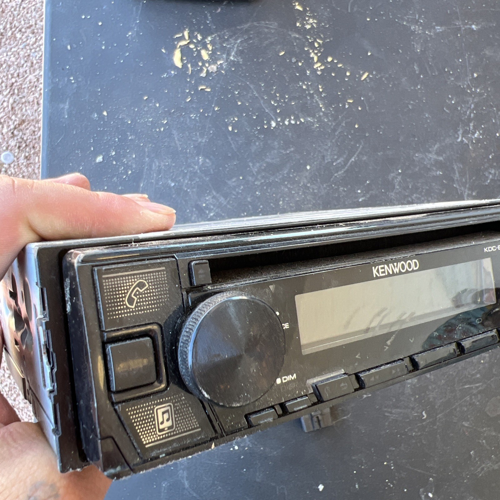Kenwood KDC-BT370U Bluetooth 200w Car CD Player Android iPhone AM FM Untested