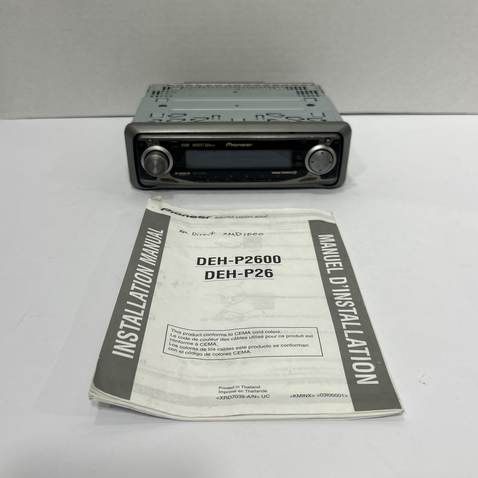 Pioneer DEH-P2600 Car Radio CD Player MOSFET 50wx4 UNTESTED Read