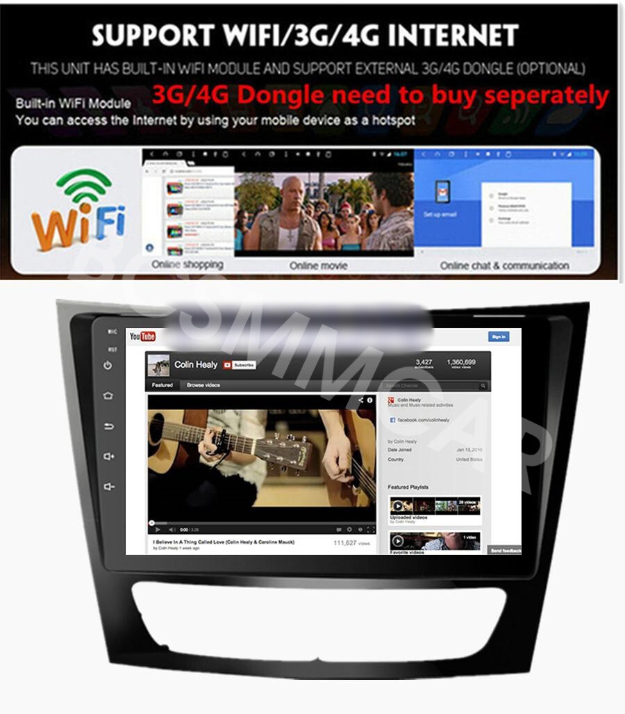 9in Car Stereo Radio Navi WiFi RDS Fit For Mercedes-Benz G-Class W463 2001-2008