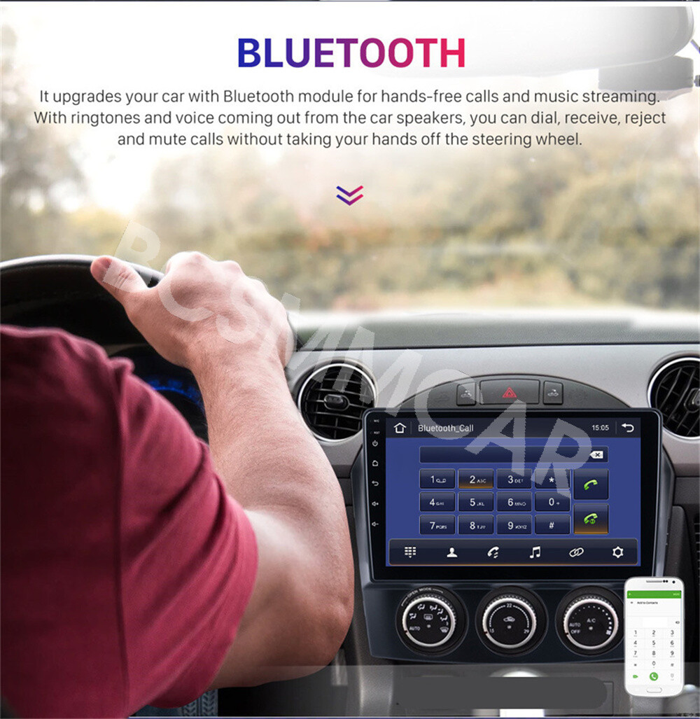 2DIN Car Stereo Radio GPS USB AUX RDS/FM Head Unit Fit For Mazda MX-5 2019-2015