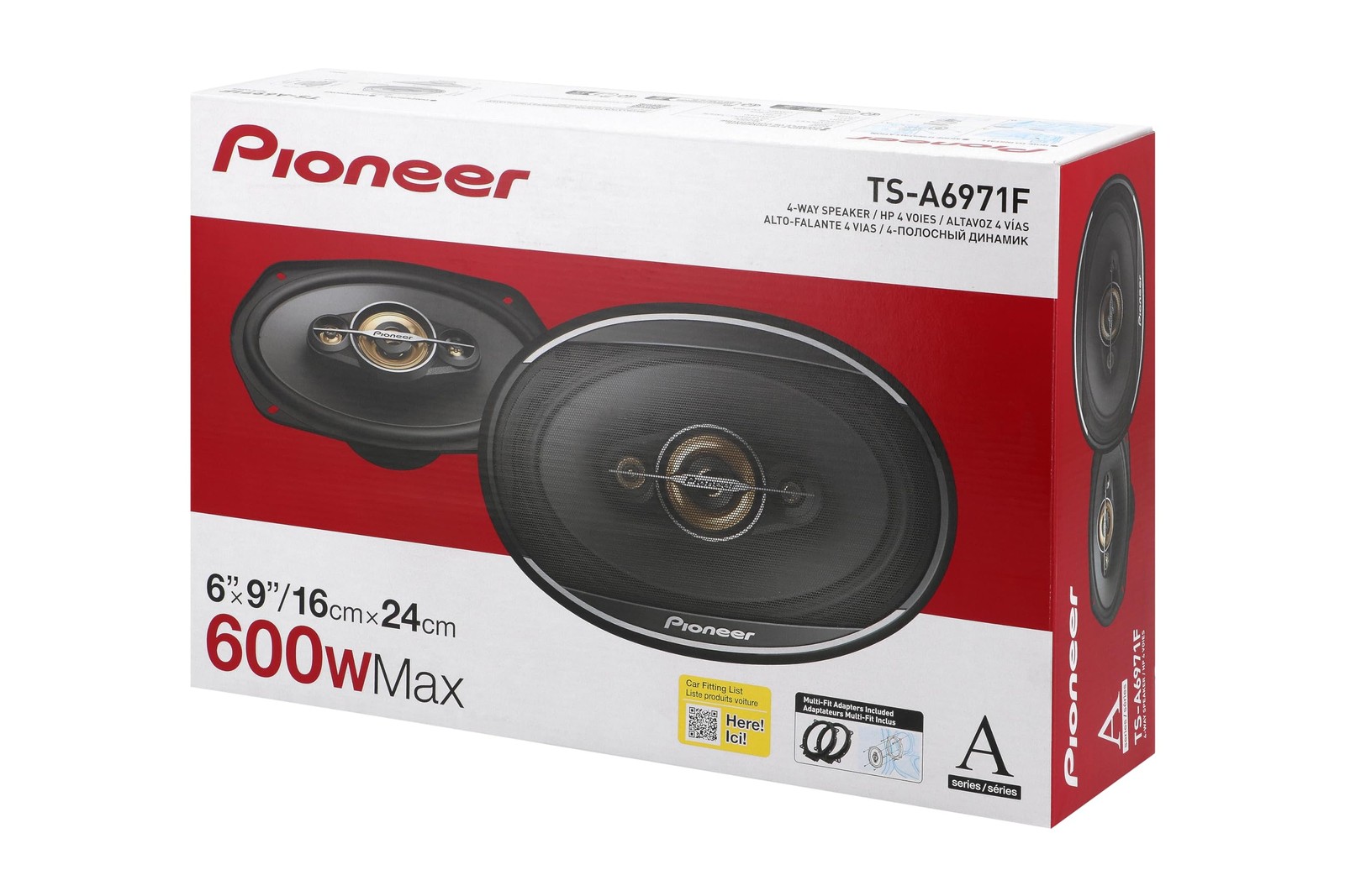 6×9 4-Way Speakers Pair TS-A6971F 600W Max Balanced Sound Smooth Treble