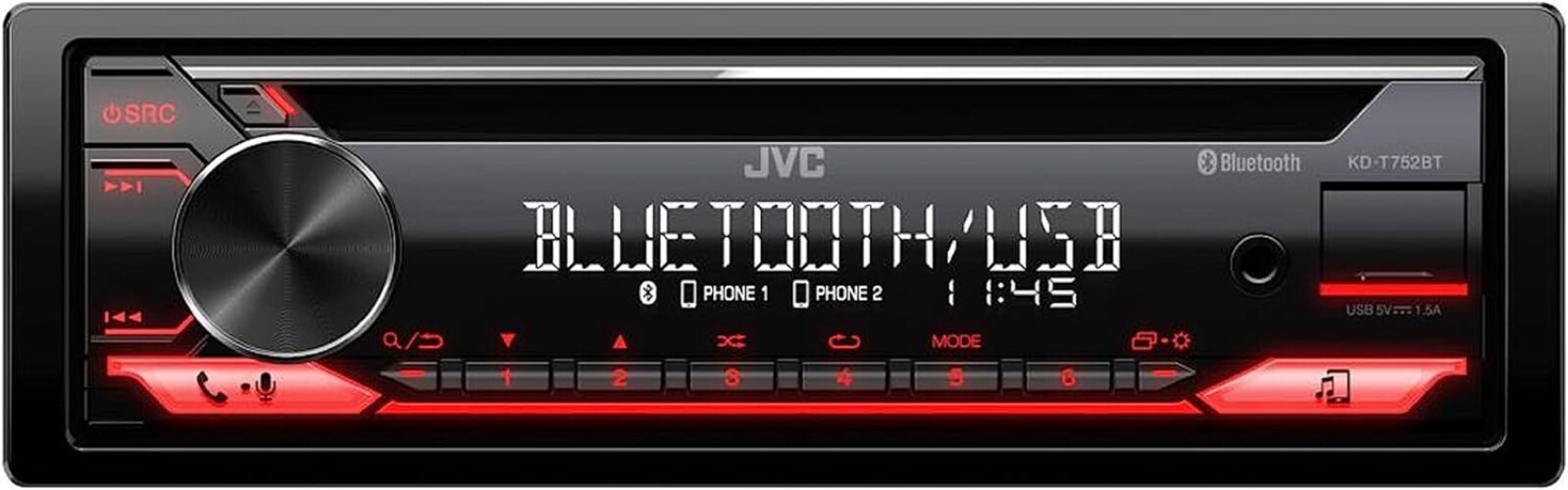 Single-Din Built-in Bluetooth, Dual Phone Connection, Android Music Playback,…
