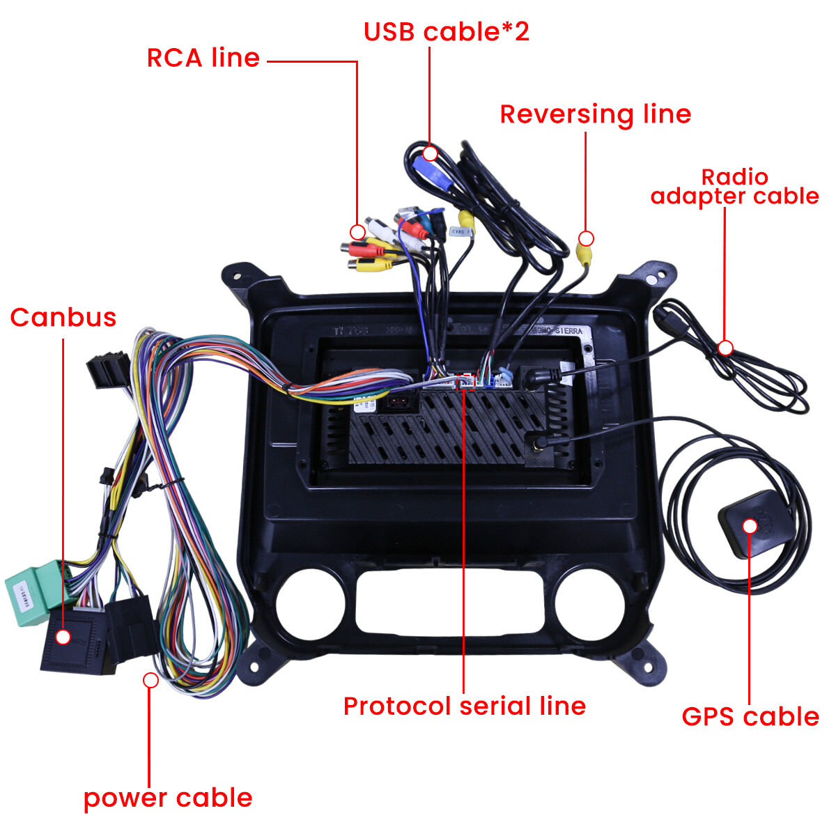 Stereo Radio Mirroring with Camera For 2014-2018 Chevrolet Silverado GMC Sierra