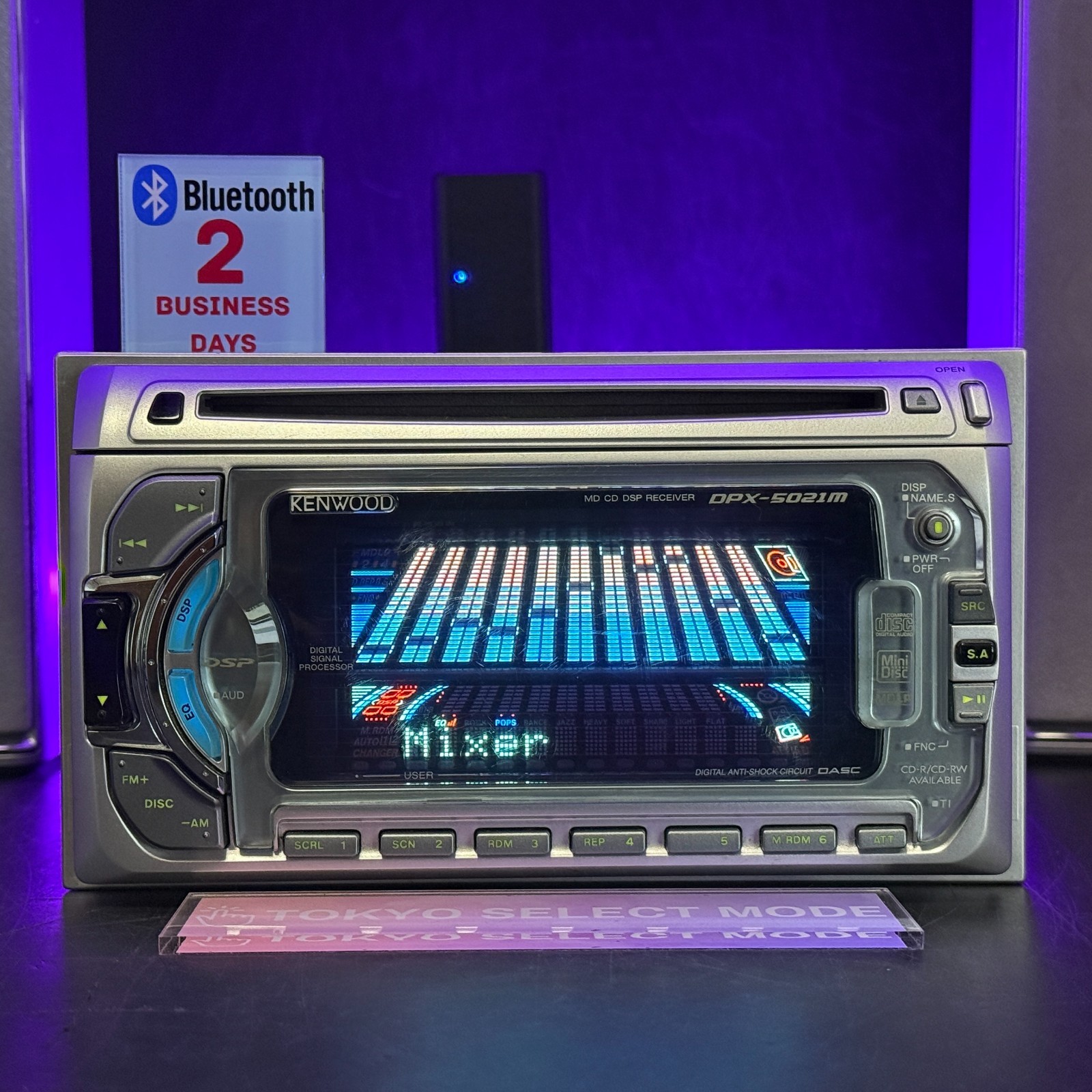 KENWOOD DPX-5021M Car Audio 2DIN CD MD DSP Working Tested JDM In Stock