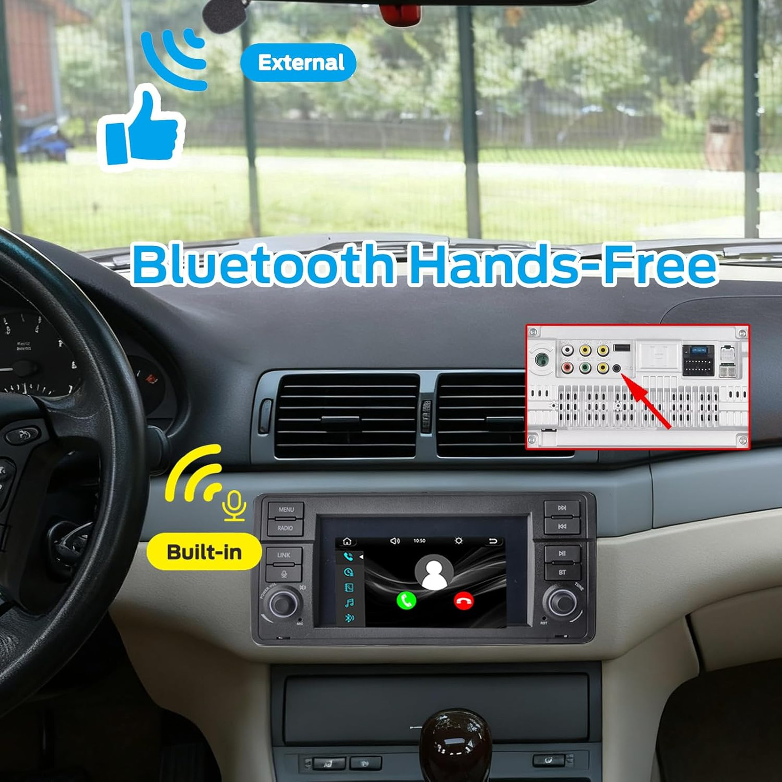 Car Stereo Linux System for BMW E46 3 Series 1999-2005 Bluetooth Wireless