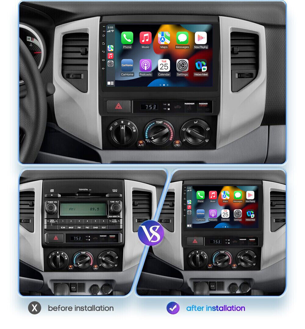 9″ JBL For TOYOTA TACOMA 2005-2013 CarPlay Android Car Stereo Radio WiFi GPS 64G