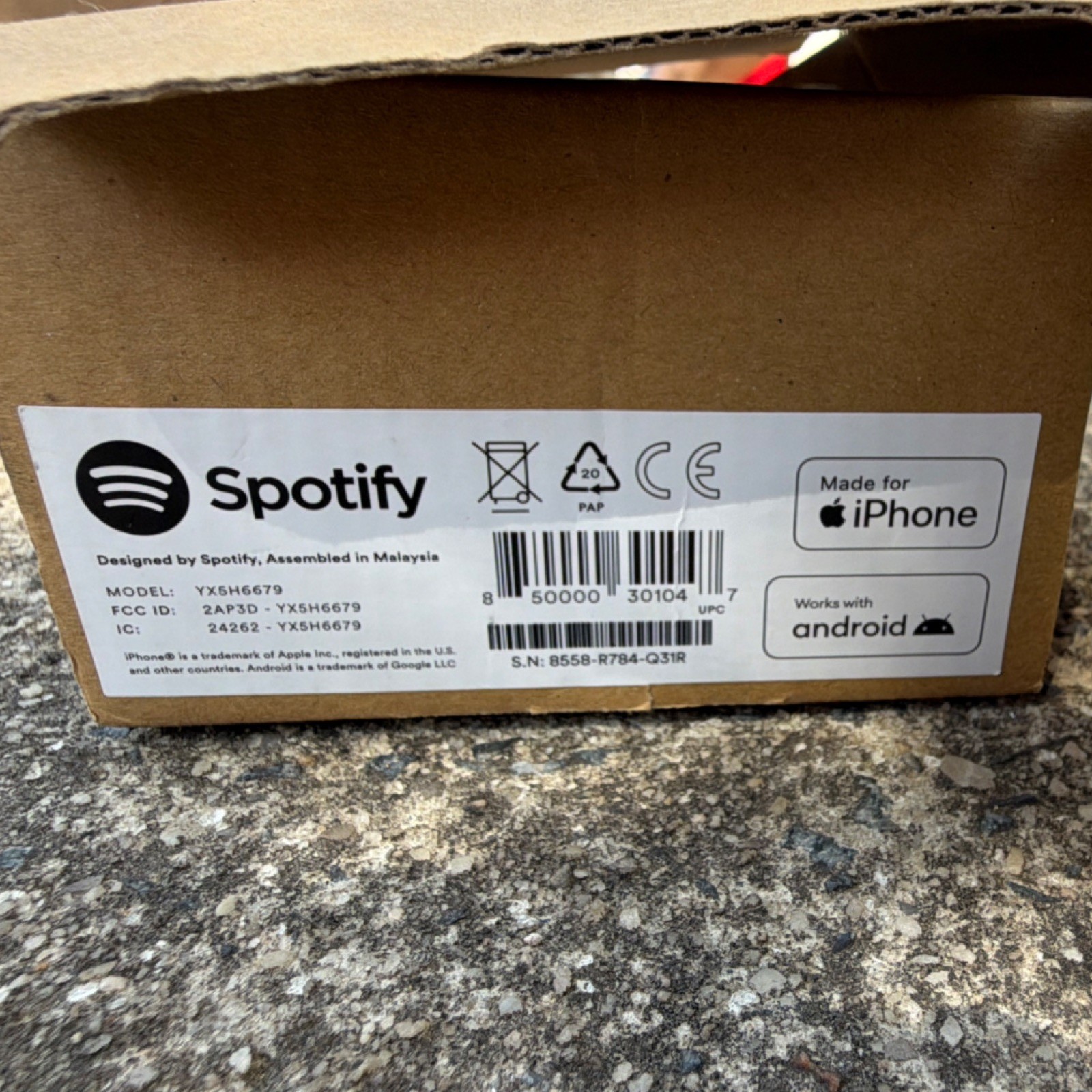 Spotify Car Thing Model YX5H6679 NEW Open Box Complete w/ Film Discontinued Rare