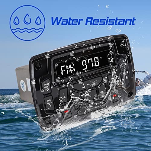 Marine Stereo Audio Radio Bluetooth Car Stereo Receivers Waterproof Player MP3