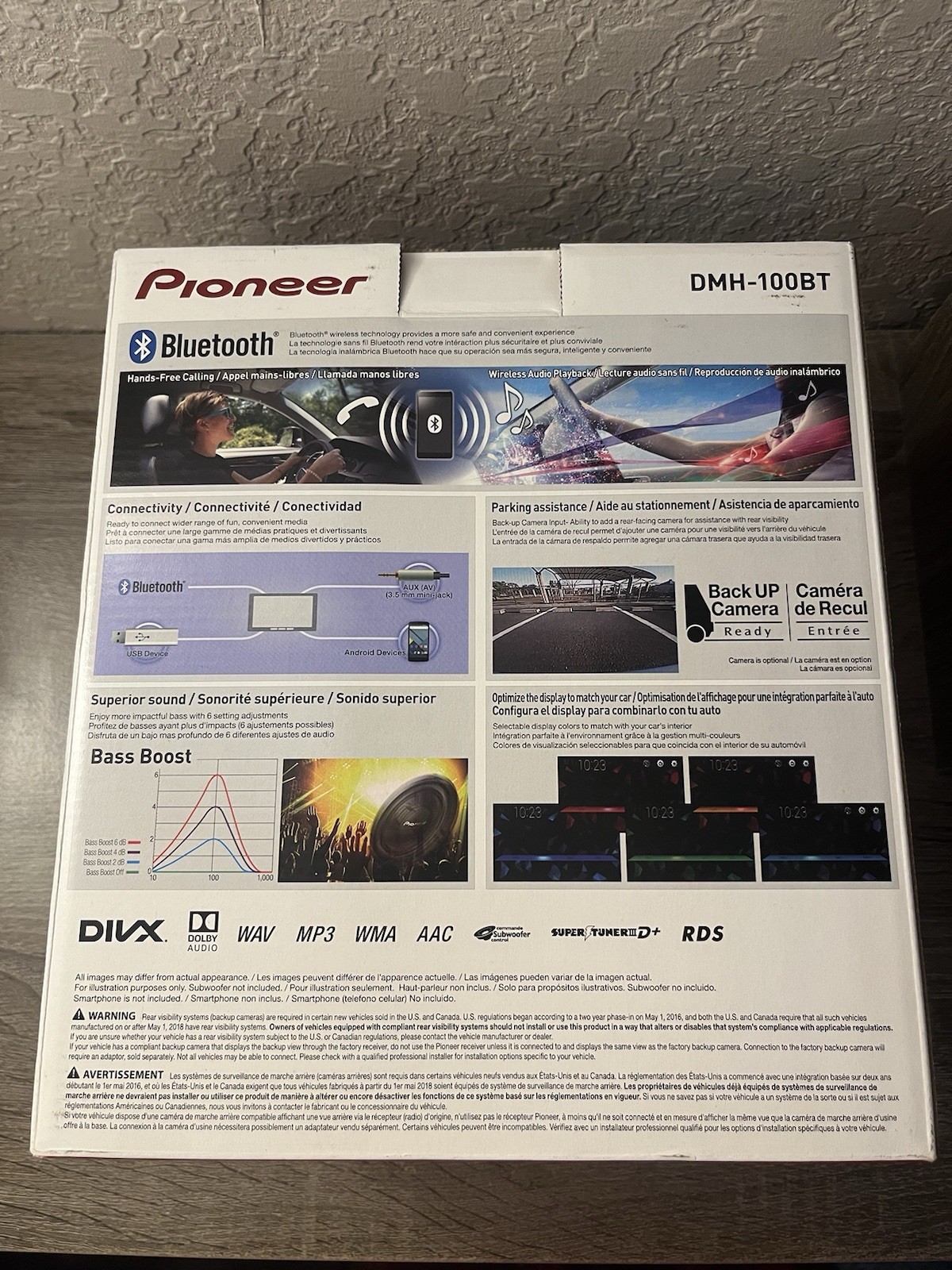 Pioneer DMH-100BT 6.2″ Touchscreen Double DinReceiver Stereo Bluetooth Android