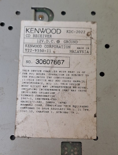 Kenwood KDC-2022