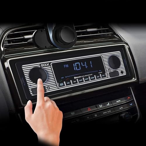 SDX Audio Bluetooth Radio Receiver, MP3 Player with USB Charger, MP3/USB, Aux