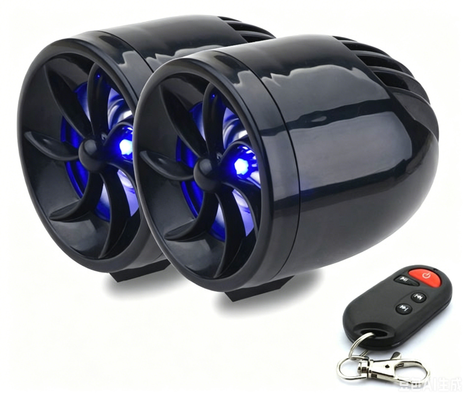 2PCS Motorcycle Audio MP3 With FM radio USB TF AUX in Bluetooth Waterproof IPX4