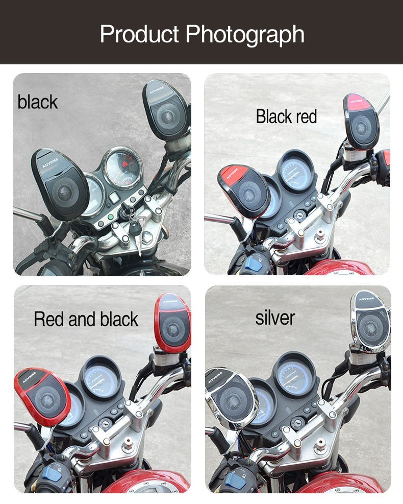 2PCS Waterproof Radio USB Mp3 Player Motorcycle Audio Accessory for Other Motos