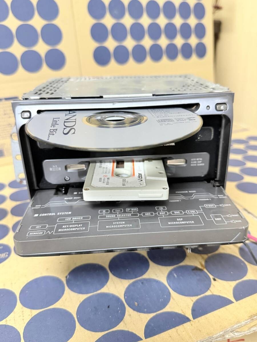 – USED – Pioneer Carrozzeria FH-P80 2DIN CD cassette Deck Player Working Vintage