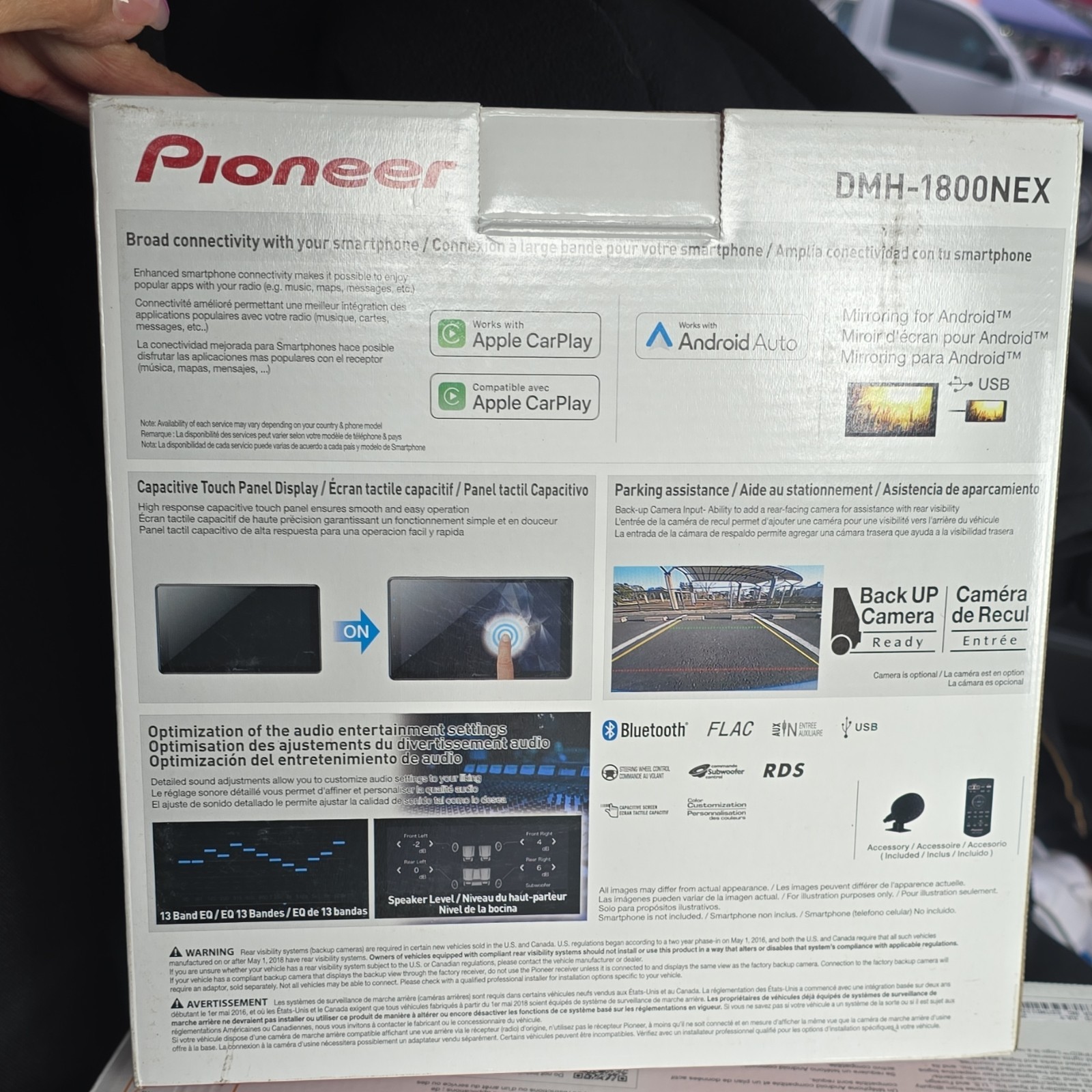 Radio Stereo Pioneer Bluetooth Audio DMN-1800NEX RDS AV RECEIVER