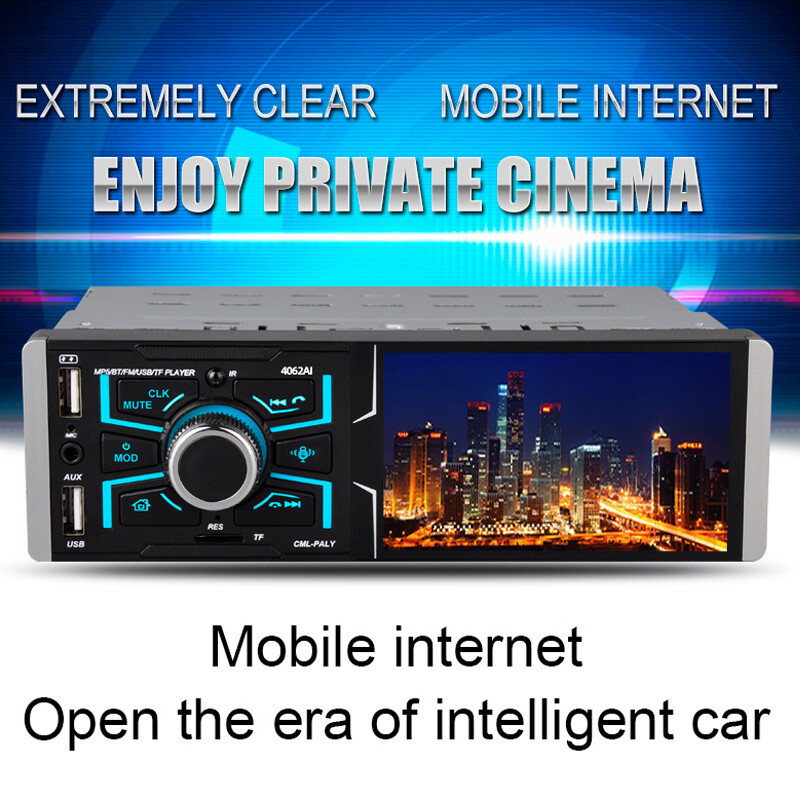 4.1 inch Touch screen FM Radio Bluetooth RM USB/TF card MP5 Car Player AUX input