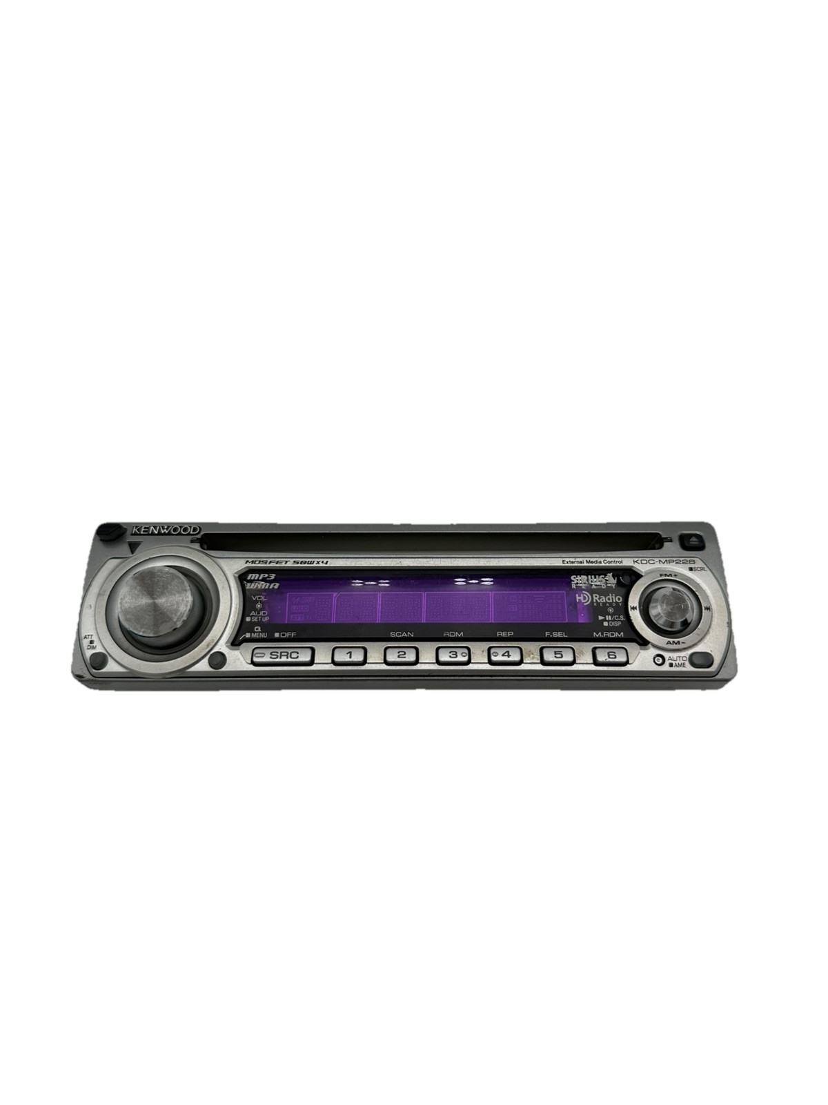 KENWOOD Car Stereo Head CD Player Receiver (KDC-MP228) FACEPLATE ONLY