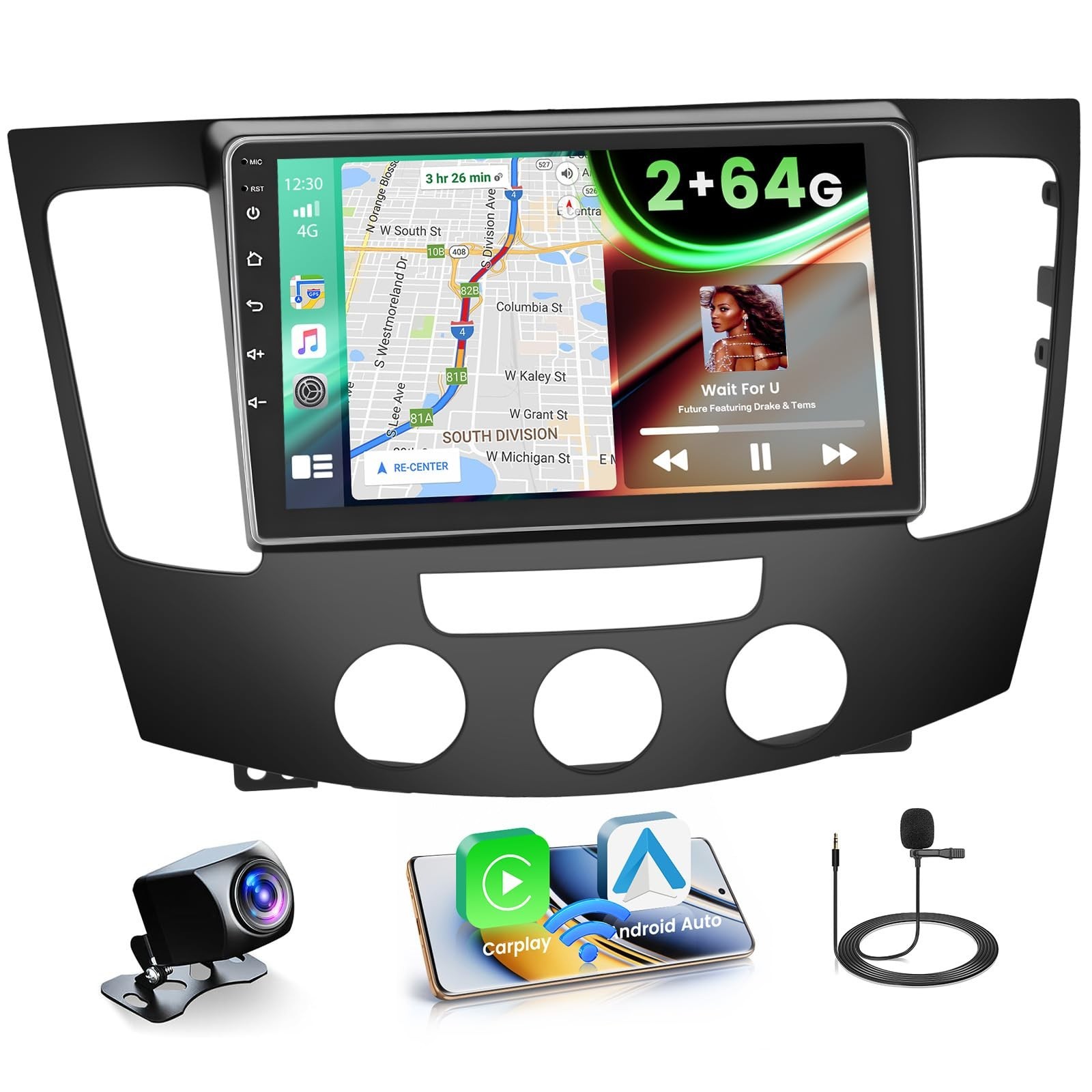 2+64GB Android 15 Car Radio for Hyundai Sonata 2009-2010 Wireless Carplay And…