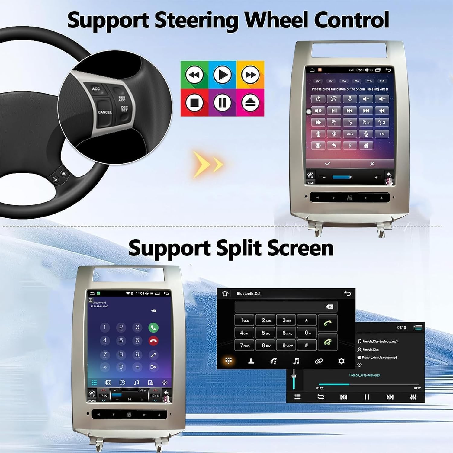 Android 13 6+128 Car Radios GPS Navigation Carplay Stereo for Acura RL 2004-2012