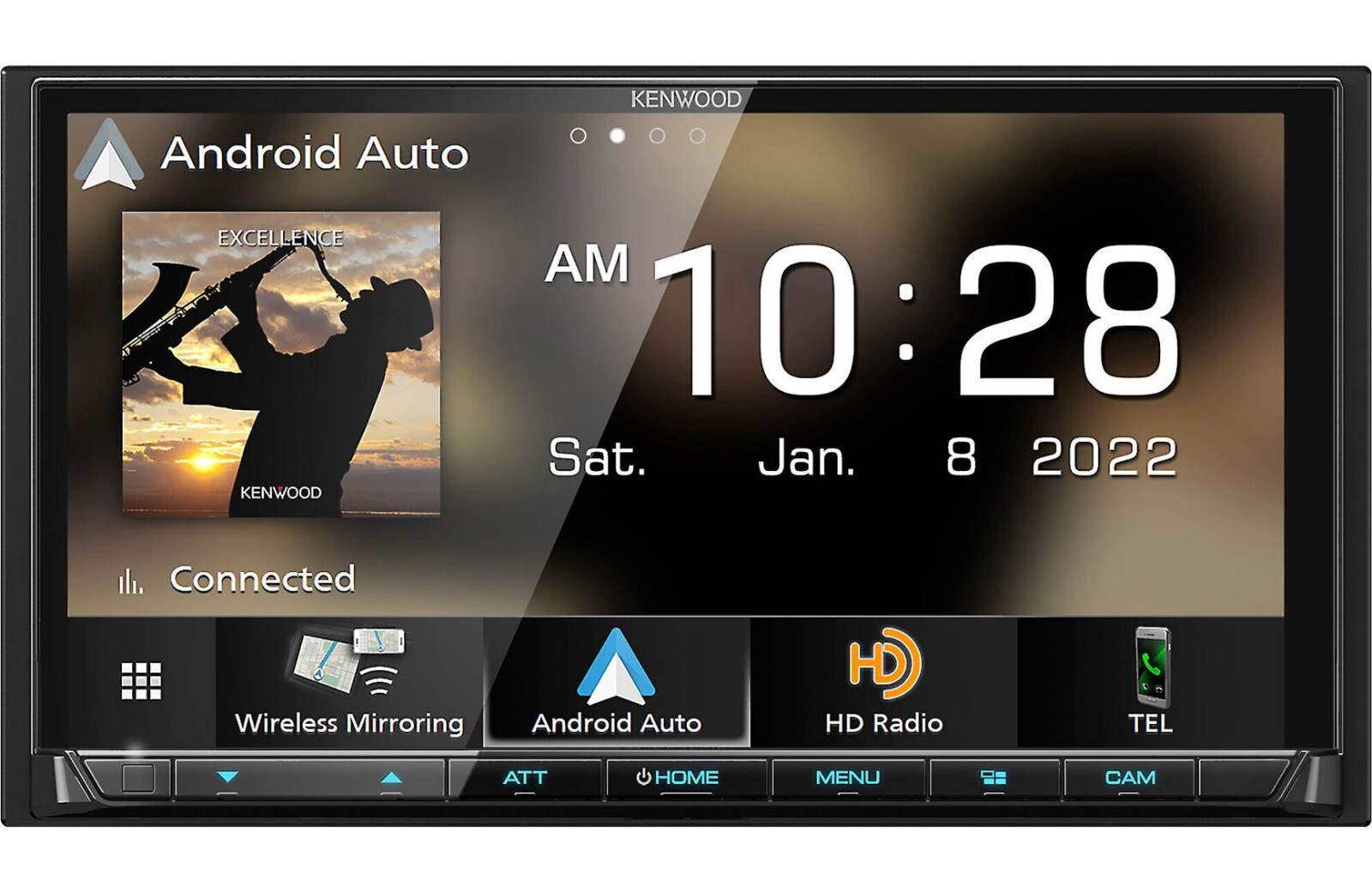 KENWOOD DMX908S 6.95″ AM FM BT CarPlay Stereo + Kenwood CMOS-240U Backup Camera