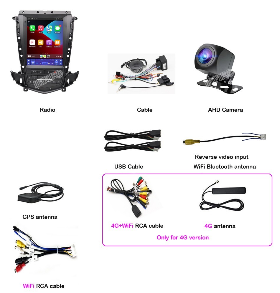 Android For Cadillac SRX 2009-2012 Car Radio Video Player GPS Navi Stereo WIFI