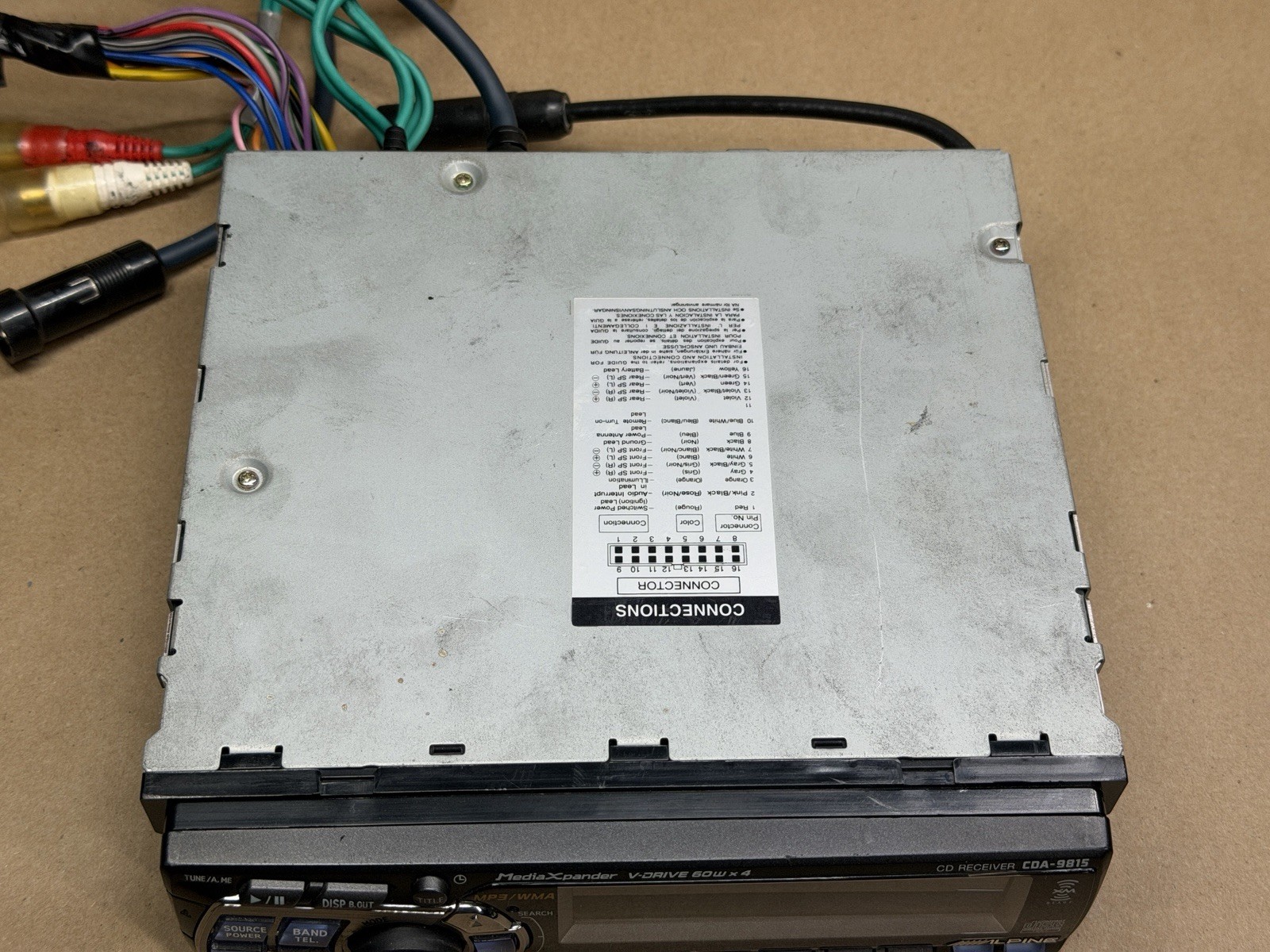 Alpine CDA-9815 CD/MP3/WMA Receiver FOR PARTS AS IS