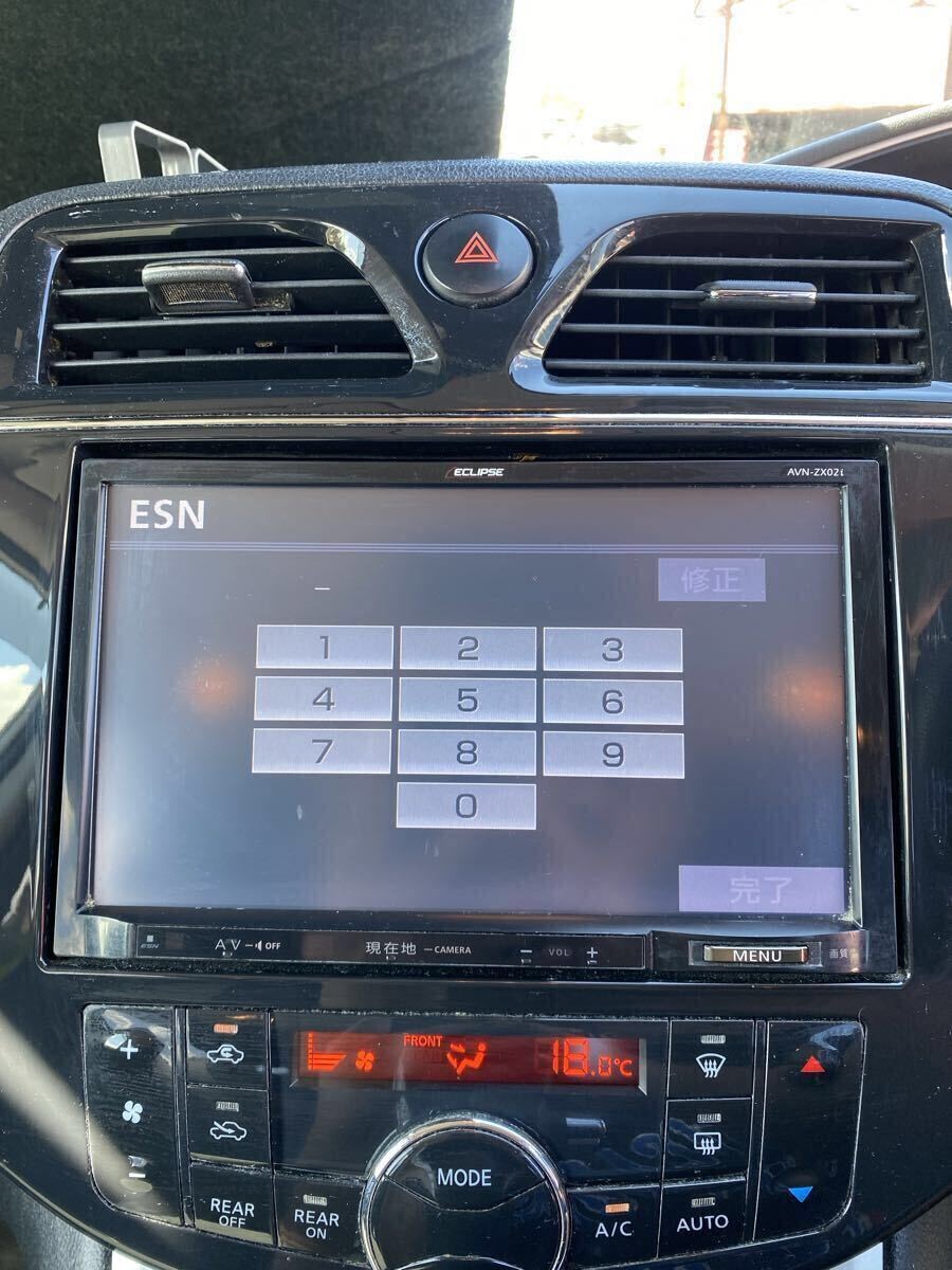 Serena genuine optional navigation Eclipse AVN-ZX02I with panel