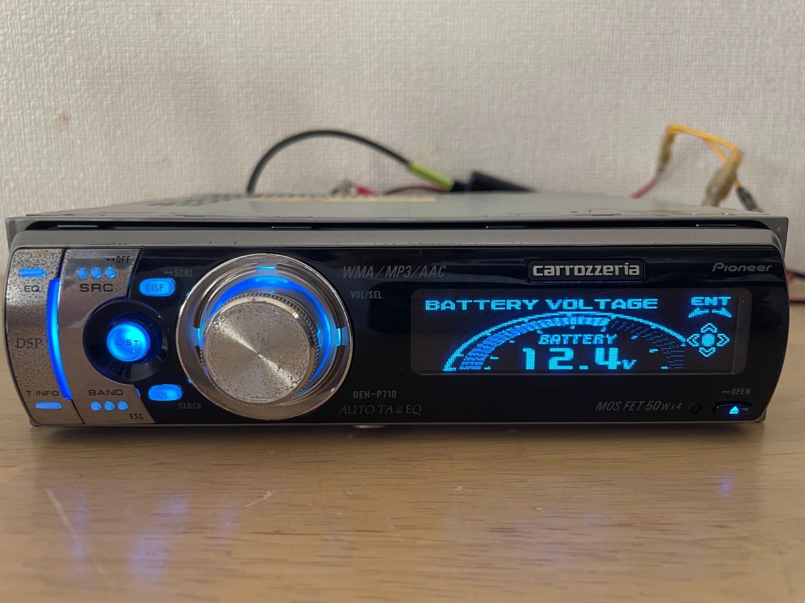 Pioneer Carrozzeria DEH-P710 1DIN Car Audio CD Bluetooth Player Tested Working
