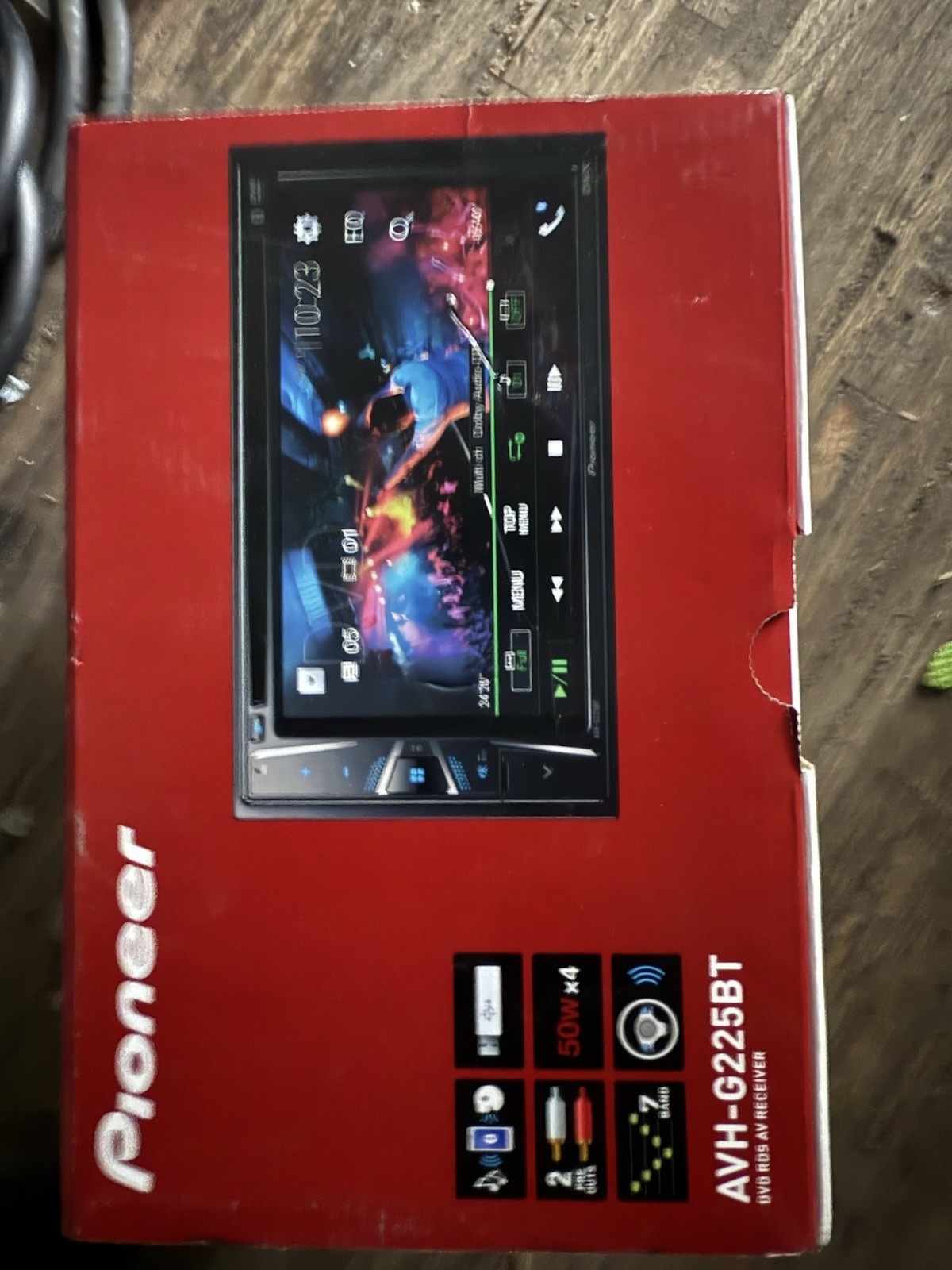 Pioneer AVH-G225BT 2 DIN DVD RDS AV Receiver Bluetooth Touchscreen USB AUX
