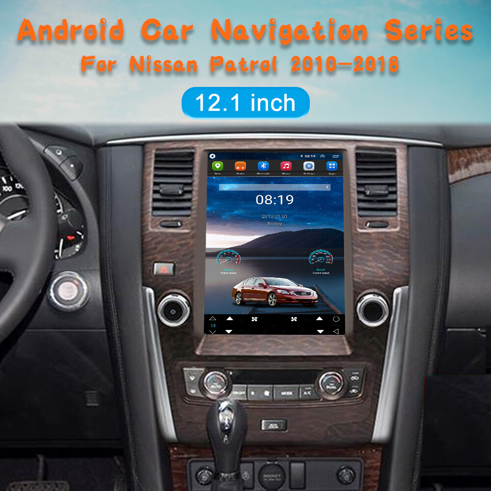 Tesla Style Android 13 For Nissan Patrol 2010-2018 Vertical Screen Car GPS 32GB
