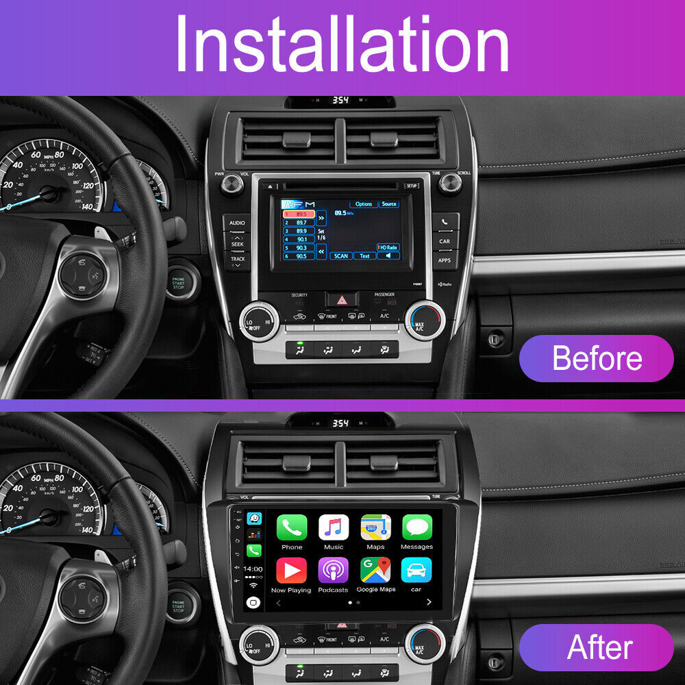 Support JBL For 2012-2014 Toyota Camry Radio Car Carplay Android GPS Navigation