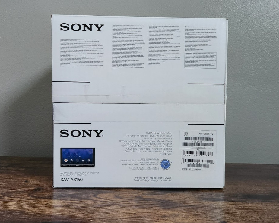 Sony XAV-AX150 6.95in Apple CarPlay Android Auto Bluetooth Car AV Receiver NEW