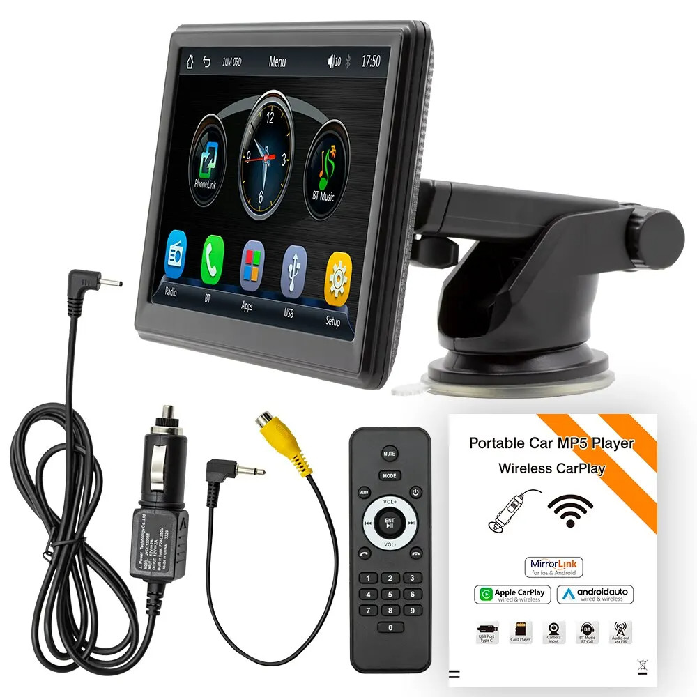 Universal 7inch Car Radio Multimedia Video Player Wireless Carplay Android Auto