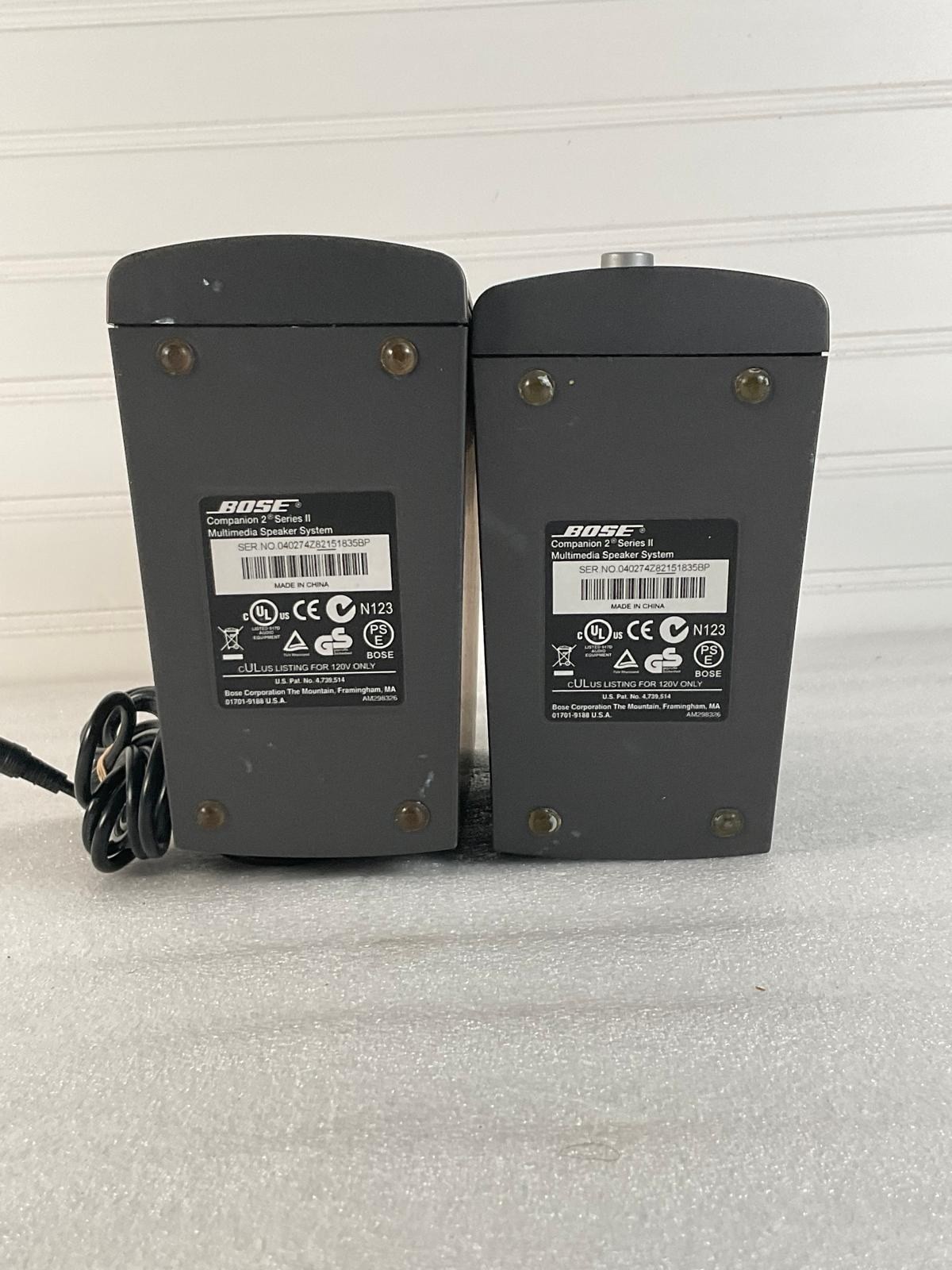 Bose Companion 2 Series II Multimedia Speaker System S024EM1200180 Used