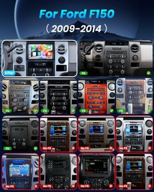 8 Core 4+32G Car Radio for Ford F150 2009-2014: Upgrade 9 Inch 4G RAM 32G ROM