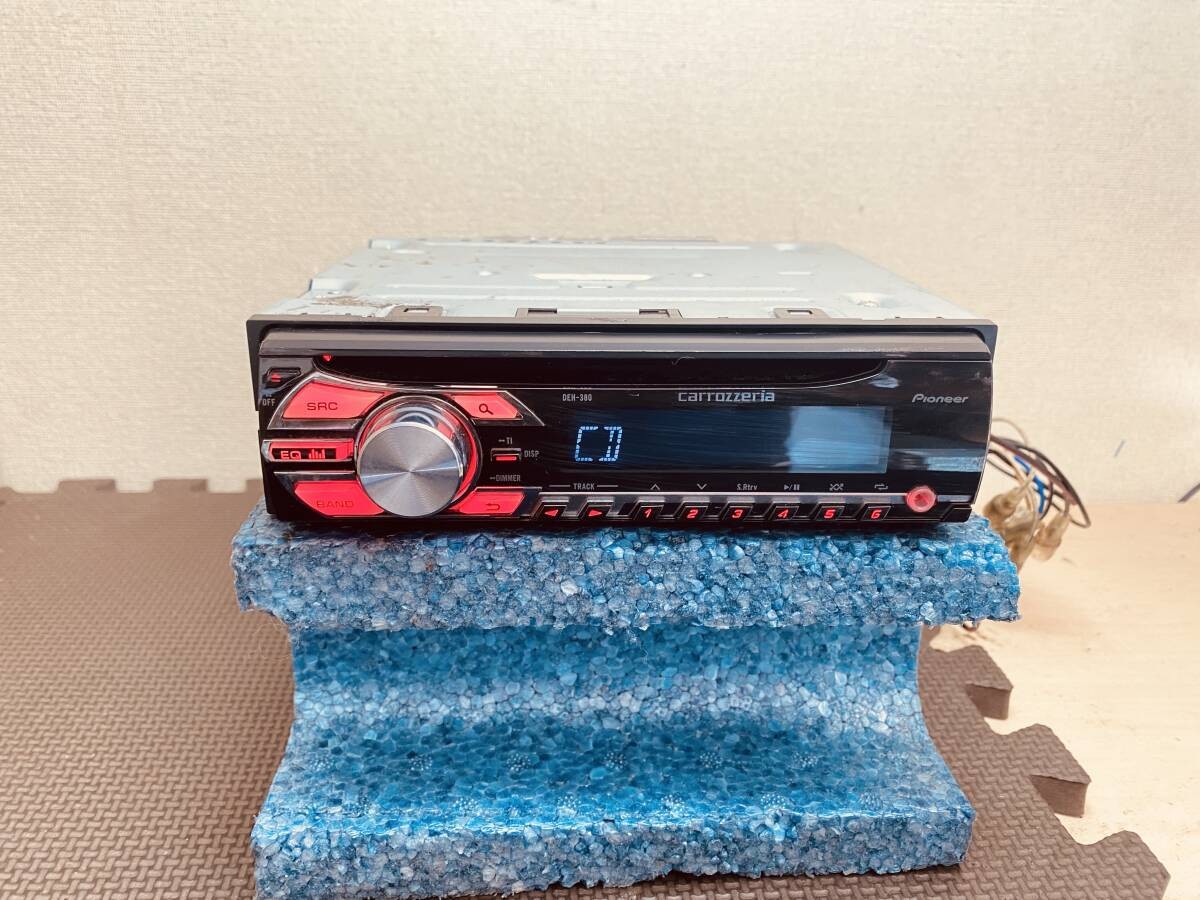 Pioneer DEH-380 1DIN CD AUX Player Car Audio Excellent JAPAN