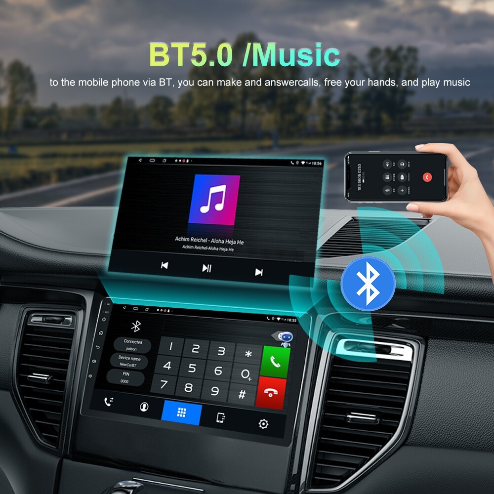 For 2002-2009 Toyota Land Cruiser Car Radio Stereo Carplay SWC FM