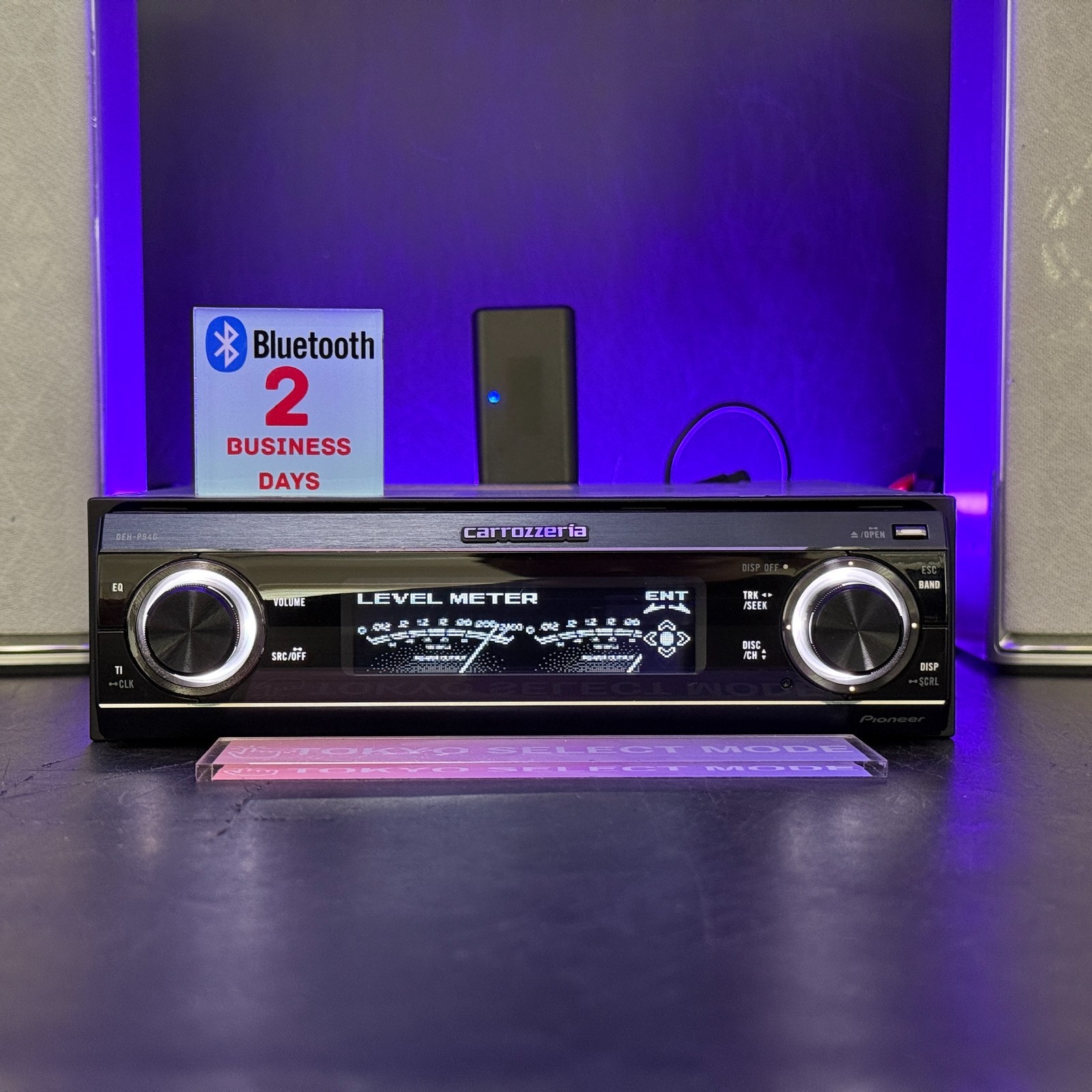 Pioneer Carrozzeria DEH-P940 CD Player DSP SFC AUX 1DIN Added BT Tested In Stock