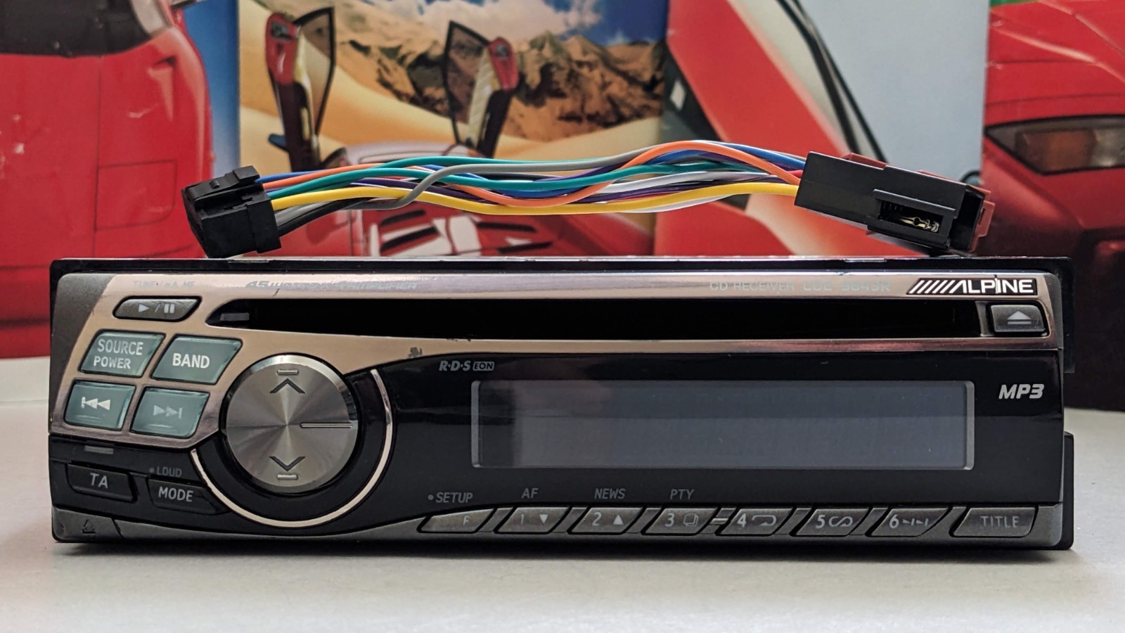 Alpine CDE-9843R Car Stereo AM/FM MP3 WMA CD Receiver – 4 X 45 Watt