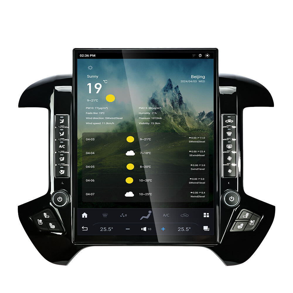 15.6″ For Chevrolet Silverado Gmc Sierra 2013-2020 Car Radio Tesla Style Stereo