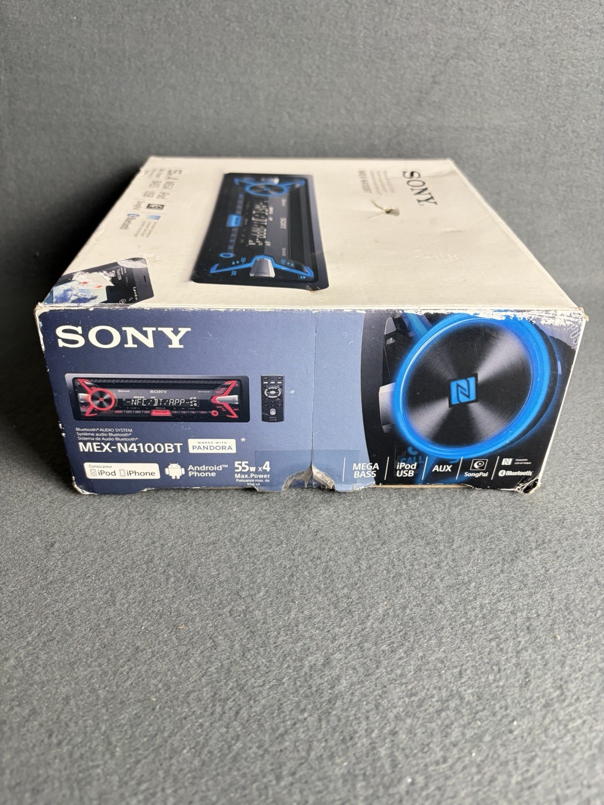 Sony MEX-N4100BT Bluetooth Car Stereo Receiver NFC USB AUX 55W x 4 NIB