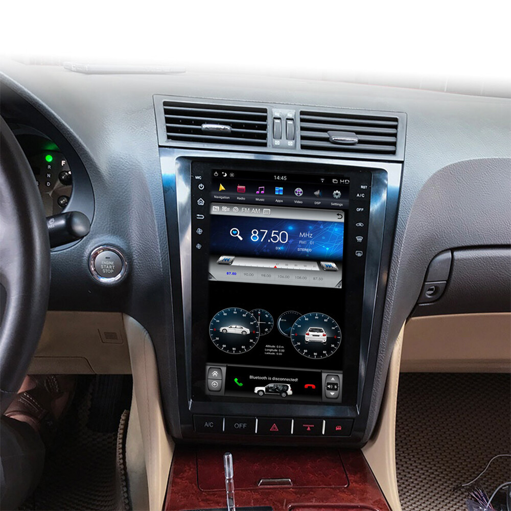 12.1″ Tesla Style Car Gps Navigation Radio For Lexus Gs Gs300 Gs350 2004-2011