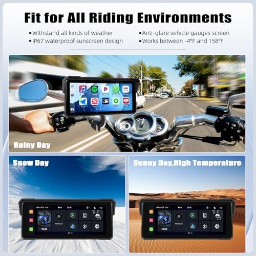 8.1 Inch Motorcycle CarPlay Screen Wireless CarPlay Android Auto GPS P1-8.1inch