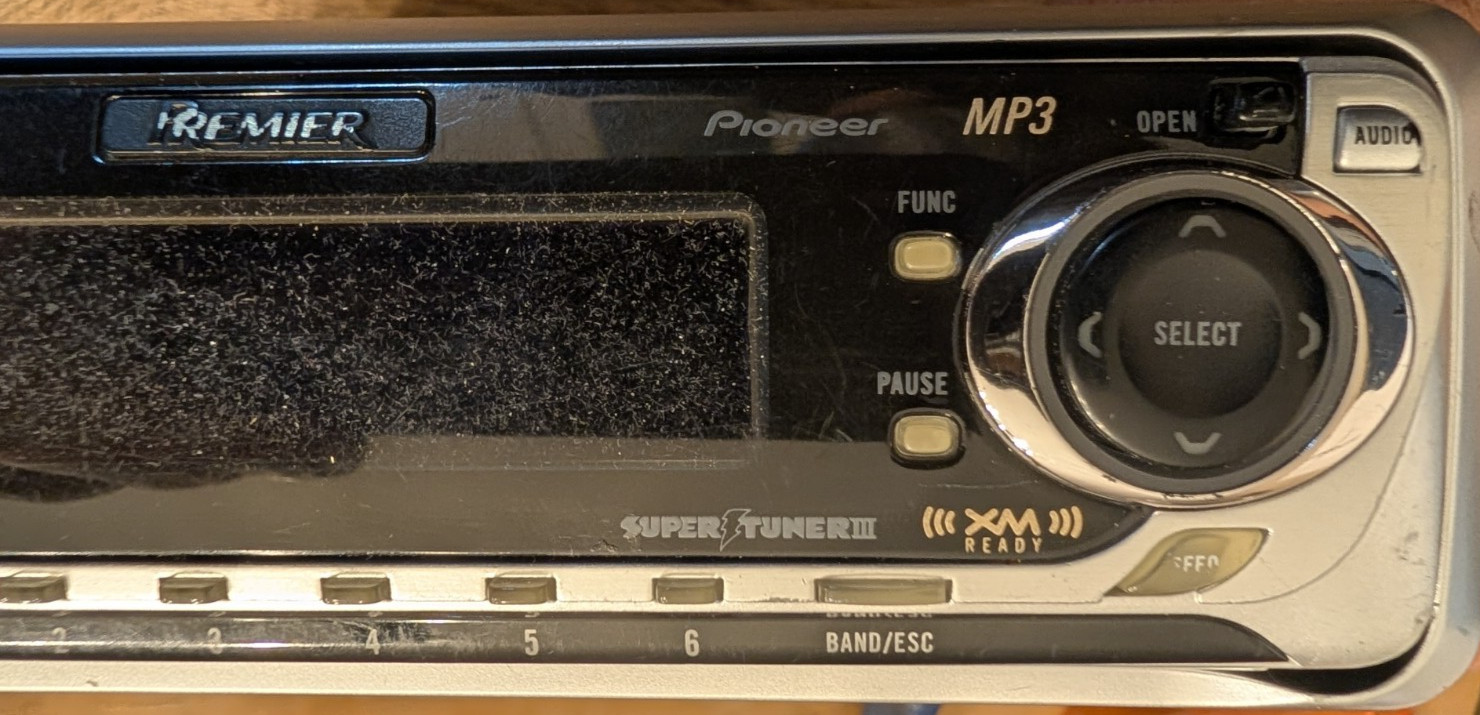 PIONEER PREMIER DEH-P740MP Car Audio Receiver CD Player Rare Old School NOTES