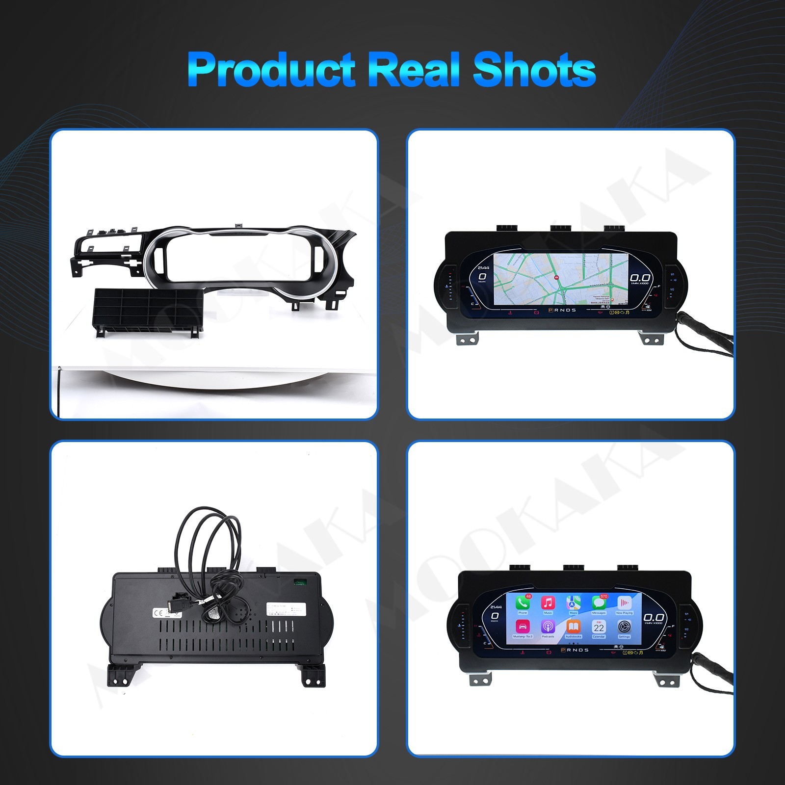 12.3 Inch LCD Digital Cluster Speedometer Instrument for Ford Mustang 2015-2023