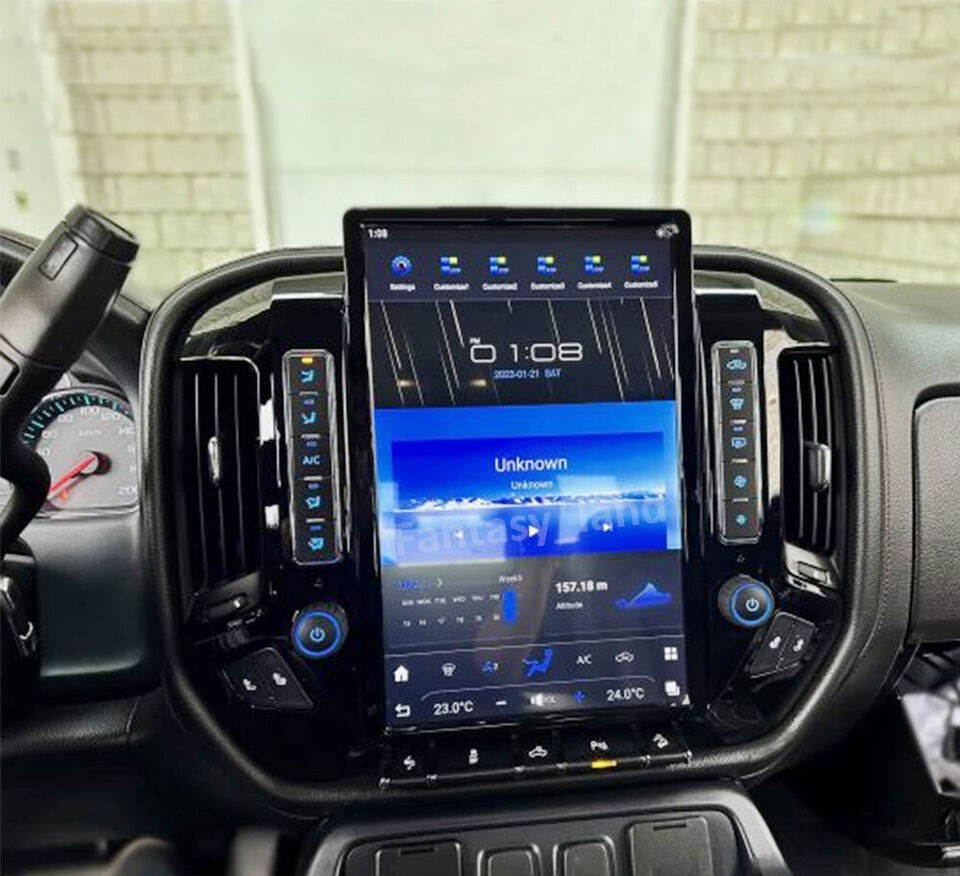 For Silverado Sierra 14.4 inch Touch Screen Radio Stereo Apple Carplay GPS Navi