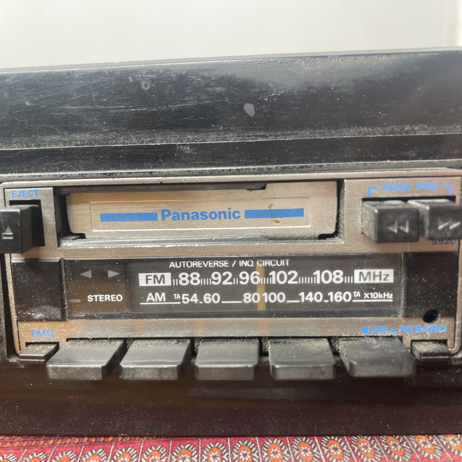 PANASONIC CQ-S520EU AM/FM Stereo Cassette TAPE Player Radio Dolby Japan