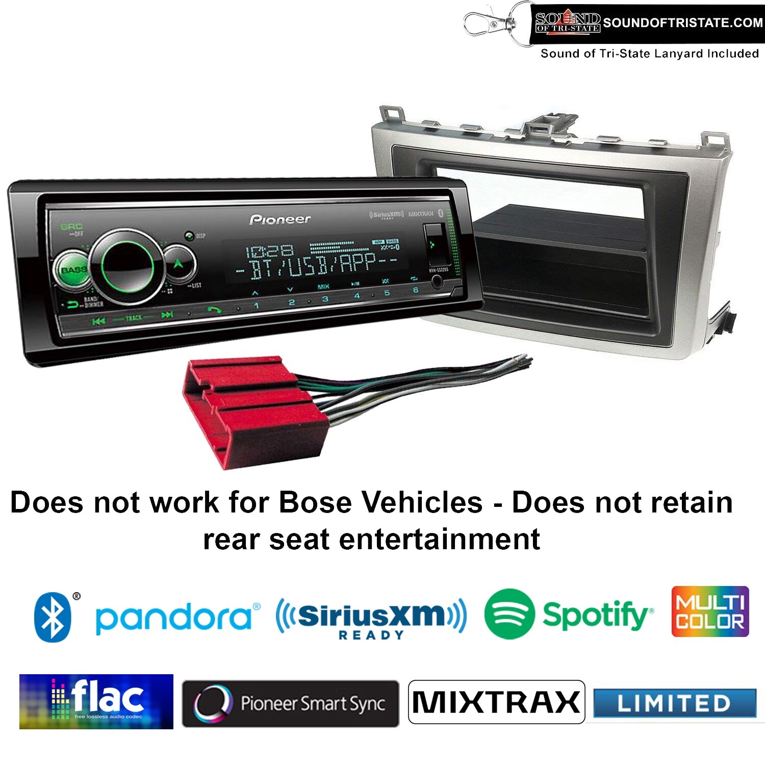 Pioneer MVH-S522BS Digital Media Receiver Fits 2009-2013 Mazda 6