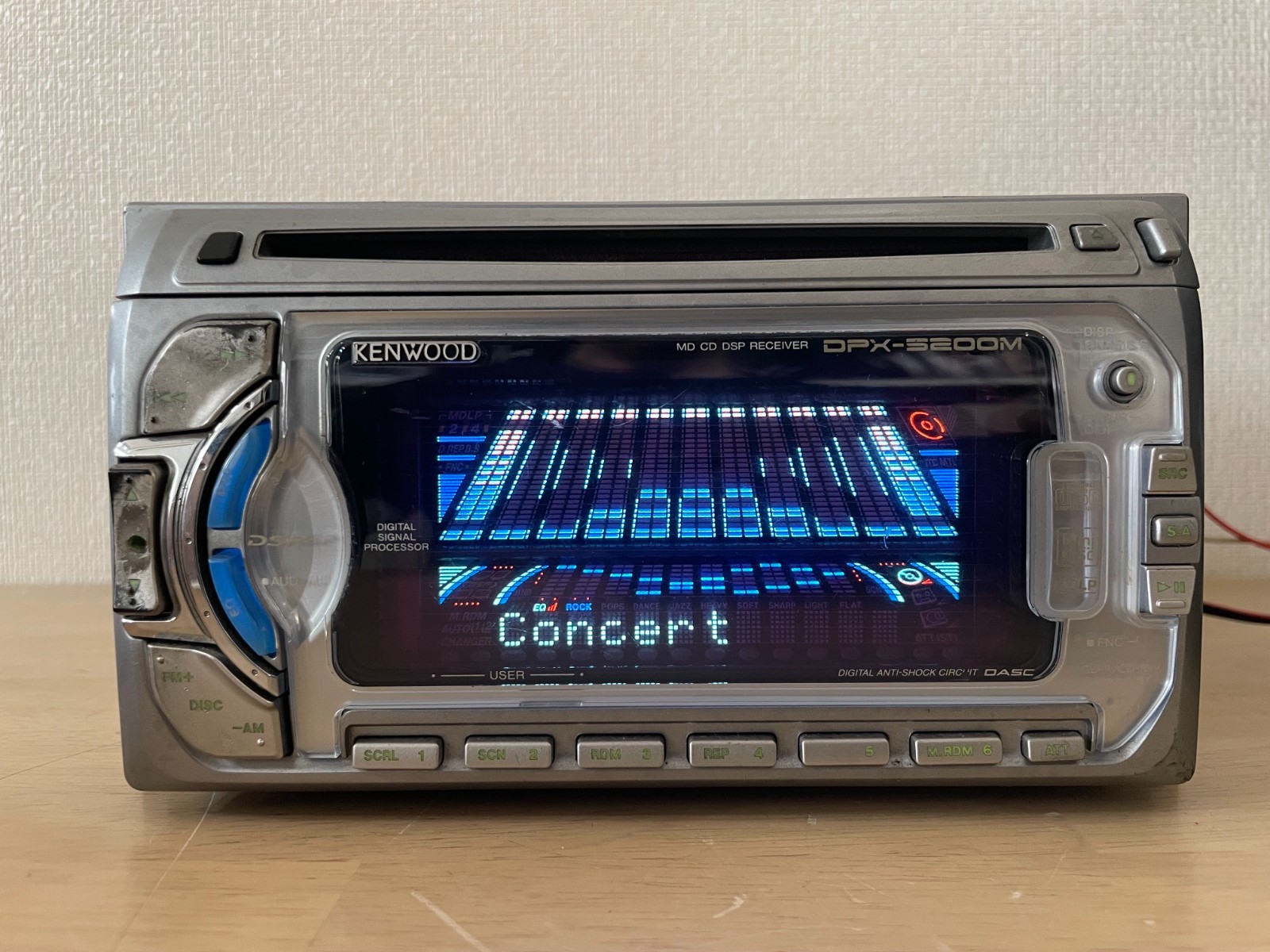 KENWOOD DPX-5200M 2DIN Car Audio CD MD MDLP Player Operation Confirmed Very Good