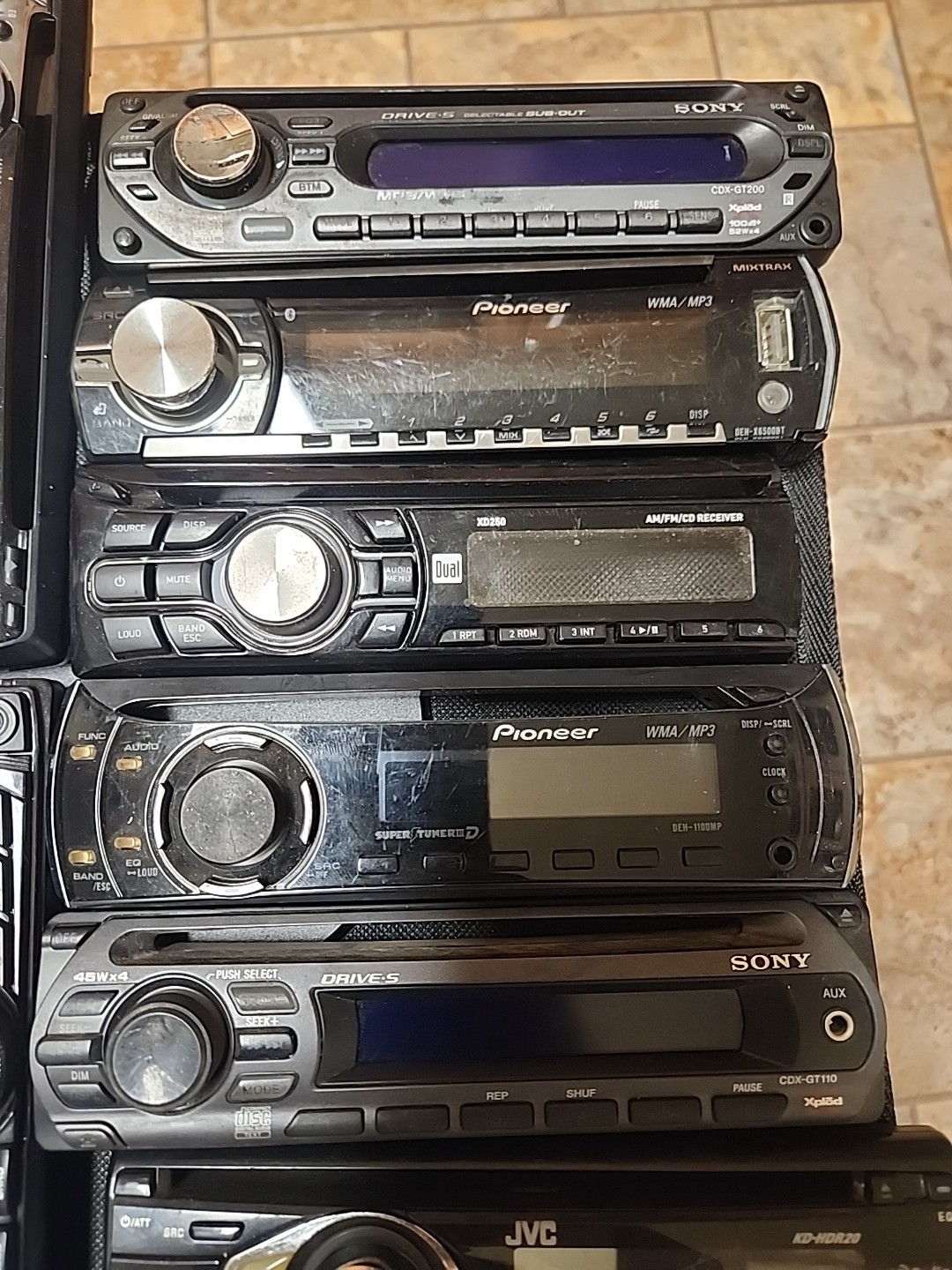 faceplate car stereo radio Sony,pioneer,Dual,jvc,kenwood (12face)